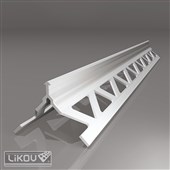 LIKOV Lišta rohová P-H2 PVC pro omítku tl. 6mm délka 2,5m